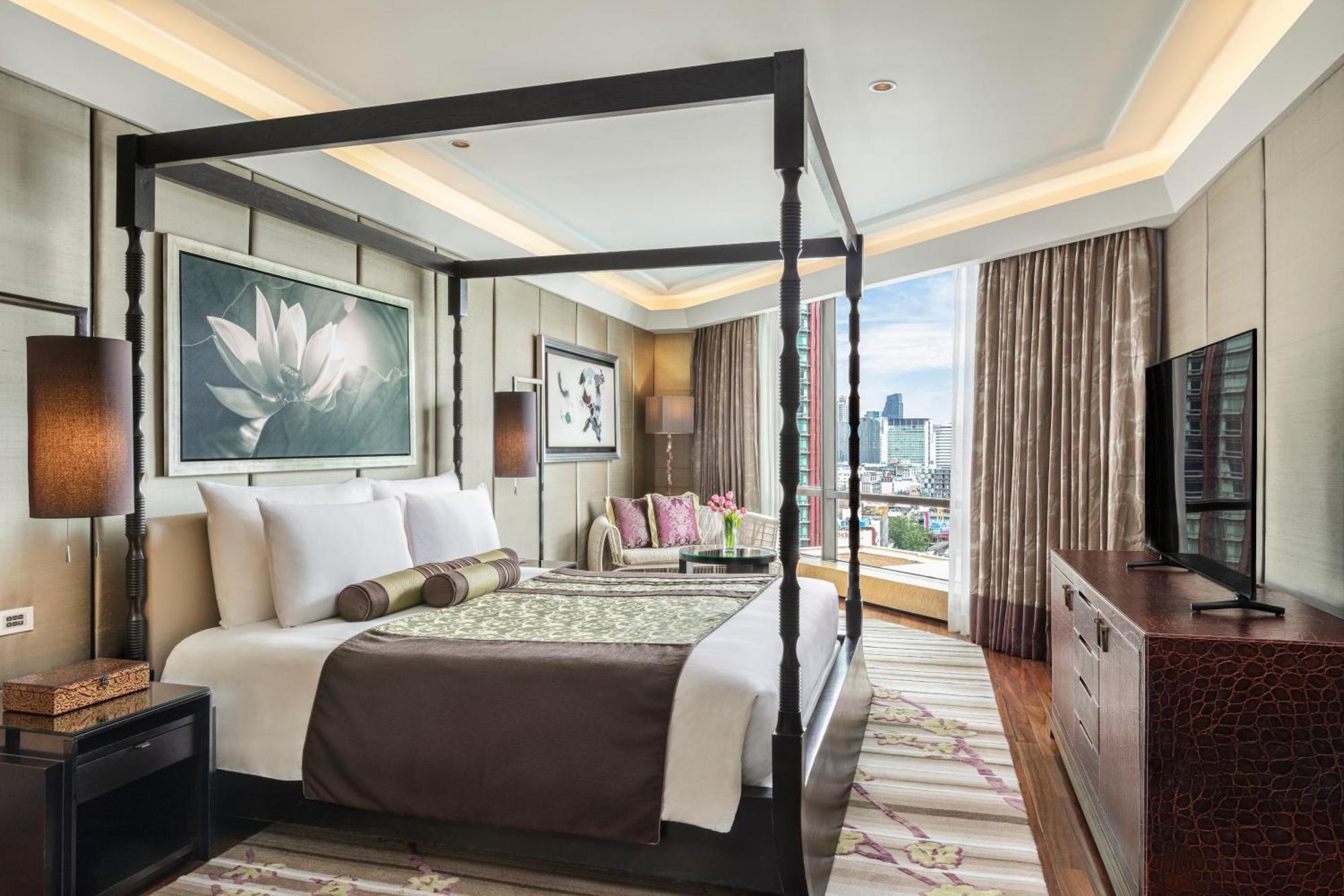 Siam Kempinski Hotel Μπανγκόκ Εξωτερικό φωτογραφία A bedroom at the hotel